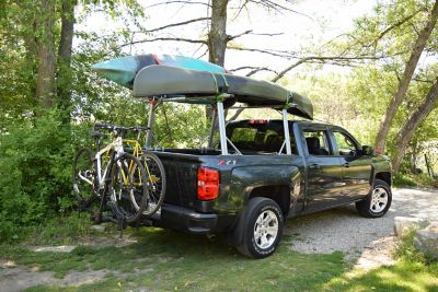 Image showing  Tradesport 72 in. Aluminum Truck Bed Rail System - 800lb Capacity - Sport and Transport Rack - Silver, MPG920