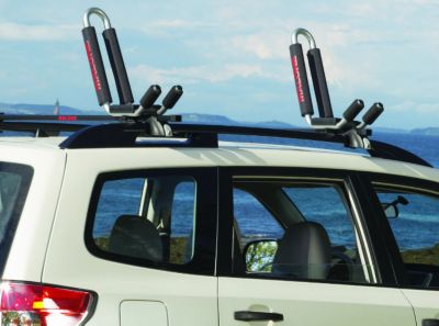 Image showing  75 lb. Capacity J-Pro 2 Fixed-Arm J-Style Kayak Carrier, Kayak Rack, Black