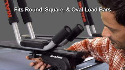 Image showing  75 lb. Capacity J-Pro 2 Fixed-Arm J-Style Kayak Carrier, Kayak Rack, Black