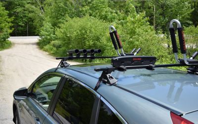 Image showing  Striper-4 Fishing Rod Carrier for Roof Rack or Trailer - up to 4 Rods & Reels - Black, MPG126