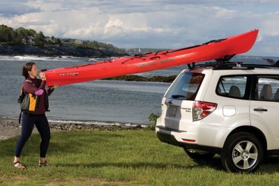 Image showing  75 lb. Capacity SeaWing Stinger Combo Saddle Style Kayak Carrier with Load Assist, Black