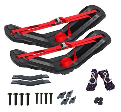 Image showing  75 lb. Capacity SeaWing Stinger Combo Saddle Style Kayak Carrier with Load Assist, Black