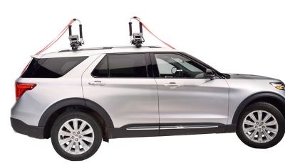 Image showing  75 lb. Capacity TelosXL Side-Loading Kayak Load Assist and Downloader J-Style Folding Kayak Carrier Bundle