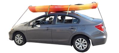 Image showing  55 lb. Capacity Standard Kayak Foam Blocks and Tie Downs Kit, Bare Roof or Cross Bar Compatible, Grey