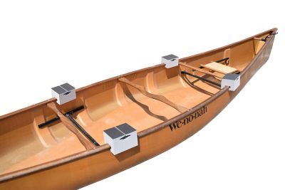 Image showing  110 lb. Capacity Standard Canoe Foam Blocks and Tie Downs Kit, Bare Roof or Cross Bar Compatible, Grey