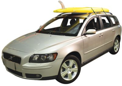 Image showing  Standard Sup Foam Blocks w/ Tie Downs Kit - Bare Roof or Cross Bar Compatible - 55lb Capacity - Grey, MPG174