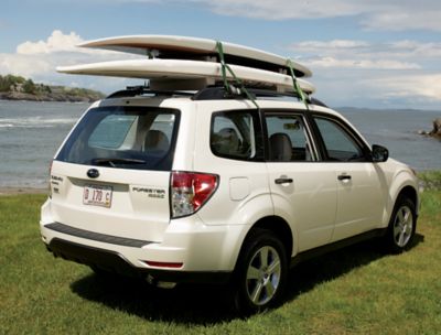 Image showing  Deluxe Paddleboard Foam Blocks with Tie Downs Kit - Bare Roof or Cross Bar Compatible - 55lb Capacity - Grey, MPG171