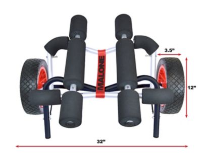 Image showing  250 lb. Capacity Widetrak Atb Large Kayak/Canoe Cart with Airless Tires, Bunks