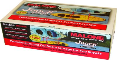 Image showing  Jdock Hybrid Storage Rack - Wall Mount - Kayak, SUP, Cargo Box - 200lbs, MPG317