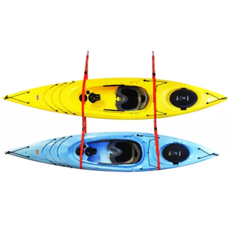 Malone SlingTwo Double Kayak Storage System 135 lb Capacity Ceiling Mount Kayak & Canoe Carriers