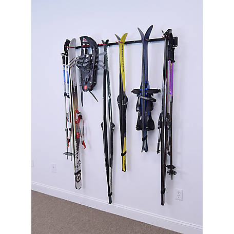 Malone Wall Mount Ski Storage Rack for 6 Pair of Skis, MPG385