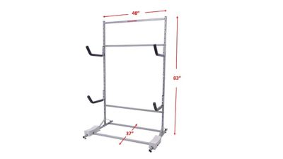 Image showing  250 lb. Capacity Freestanding 3-Kayak Rack Storage System