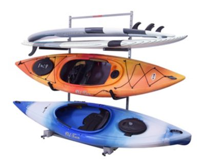 Image showing  250 lb. Capacity Freestanding 2-Kayak/2+ SUP Rack Storage System