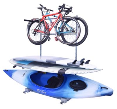 Image showing  250 lb. Capacity Freestanding 3-Bike/2-SUP/1-Kayak Rack Storage System