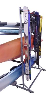 Image showing  FS Rack Storage System - 2 Kayak, 2 Sup, 6 Ski - Free Standing - 250lbs, MPG387