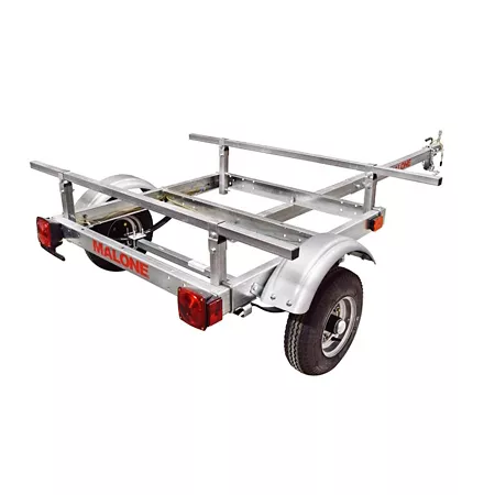 Malone EcoLight 400 lb Capacity Sport Trailer with 58" Cargo Bars Kayak & Canoe Carriers