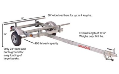 Image showing  400 lb. Capacity EcoLight Sport Trailer with 58 in. Load Bars