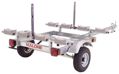 Malone Ecolight Trailer Package - 4 Kayaks - 1 Stacker & 4 Sets Foam Blocks - 400lbs, MPG586XL