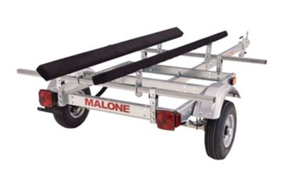 Malone EcoLight Kayak/Jon Boat Trailer Package - 1 Kayak or 1 Jon Boat - Bunks - 400lbs, MPG586XB