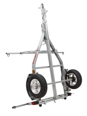 Image showing  800 lb. Capacity Microsport XT Trailer with 78 in. Load Bars, Aluminum Wheels, Fenders and Retractable Tongue