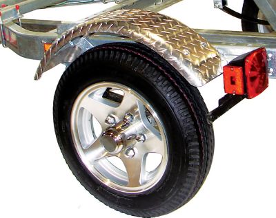 Image showing  800 lb. Capacity Microsport XT Trailer with 78 in. Load Bars, Aluminum Wheels, Fenders and Retractable Tongue