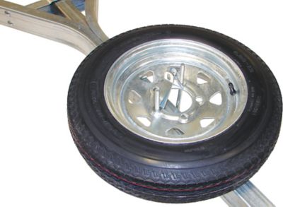 Image showing  12 in. Microsport Galvanized Spare Tire with Locking Attachment
