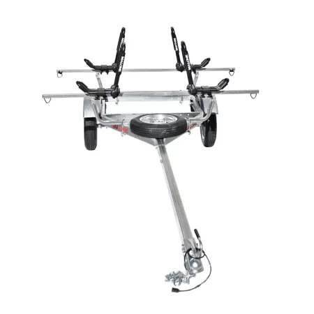 Malone Microsport Trailer Kit for 2 Kayaks 800 lb Capacity with J-Style Brackets and Spare Tire Kayak & Canoe Carriers