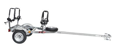 Image showing  800 lb. Capacity Microsport 2-Kayak Trailer Package with J Style Racks and Spare Tire