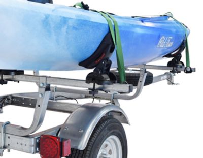 Image showing  Microsport Trailer Package - 2 Kayaks - 2 Saddle Style Racks - Spare Tire, MPG461GU