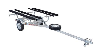 Malone 800 lb. Capacity Microsport 2-Kayak Trailer Package with 2 sets of Bunks and Spare Tire