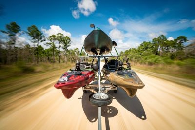 Image showing  800 lb. Capacity Microsport Low Bed 2-Tier Kayak Trailer