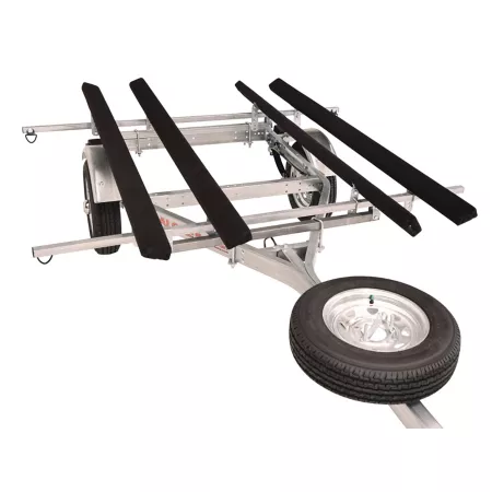 Malone Microsport 800 lb Capacity 2-Kayak Lowboy Trailer Kit with 2 Bunk Sets and Spare Tire Kayak & Canoe Carriers