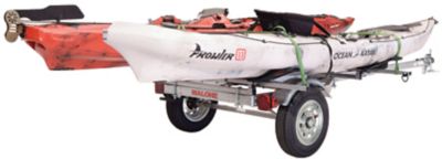 Image showing  800 lb. Capacity Microsport Low Bed 2-Kayak Trailer Package with 2 Saddle Style Racks and Spare Tire, MPG464-LBM