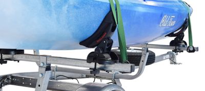 Image showing  800 lb. Capacity Microsport Low Bed 2-Kayak Trailer Package with 2 Saddle Style Racks and Spare Tire, MPG464-LBS