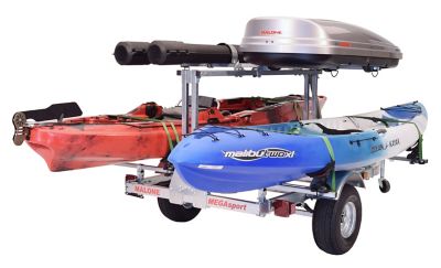 Image showing  1,000 lb. Capacity Megasport Low Bed 2-Tier Kayak Trailer