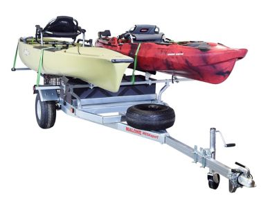 Image showing  Megasport Trailer Pckg - 2 Kayaks - Spare Tire - 2 Sets Bunks - Storage Basket - Drawer, MPG550-H