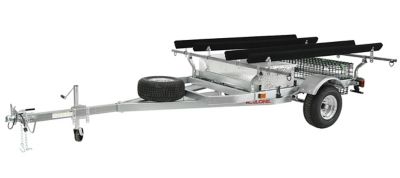 Image showing  Megasport Trailer Pckg - 2 Kayaks - Spare Tire - 2 Sets Bunks - Storage Basket - Drawer, MPG550-H