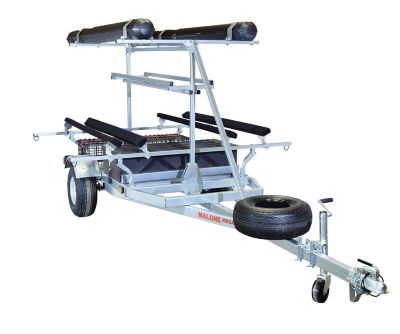 Malone Megasport Trailer Pckg - 2 Kayaks - Spare Tire - 2nd Tier - 2 Bunks - Basket - Drawer - accessories, MPG550-AH