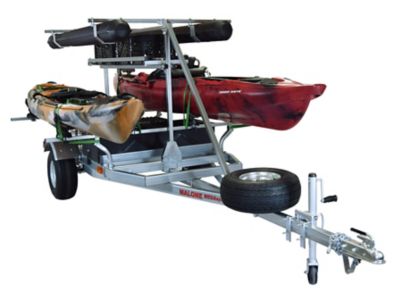Image showing  Megasport Trlr Pckg - 2 Kayaks - Spare Tire - 2nd Tier - 2 Saddle Racks - Basket - Drawer - Accessories, MPG550-AU