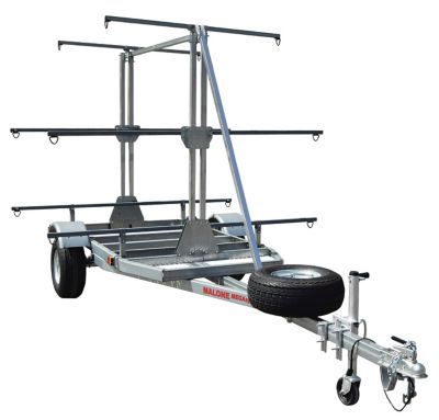 Malone Megasport Outfitter 3 Tier Trailer with Spare Tire - 12 Kayaks - 1000lbs, MPG550-O