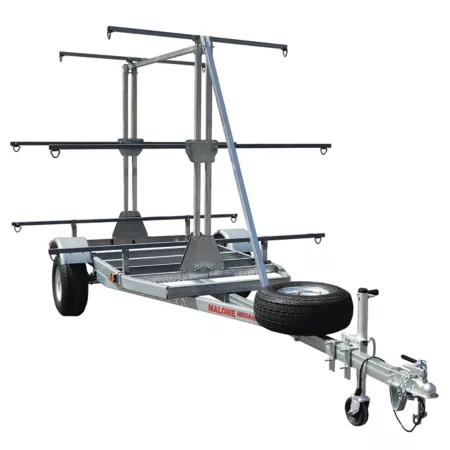 Malone Megasport Outfitter 3-Tier Trailer for 12 Kayaks 1 000 lb Capacity with Spare Tire Kayak & Canoe Carriers