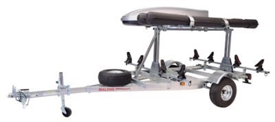 Malone Megasport Lowbed Trlr - 2nd Tier - Spare Tire - 2 Saddle Style Racks - Cargo Box - 2 Rod Tubes, MPG550-LBS