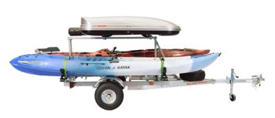 Image showing  Megasport Lowbed Trlr - 2nd Tier - Spare Tire - 2 Saddle Style Racks - Cargo Box - 2 Rod Tubes, MPG550-LBS