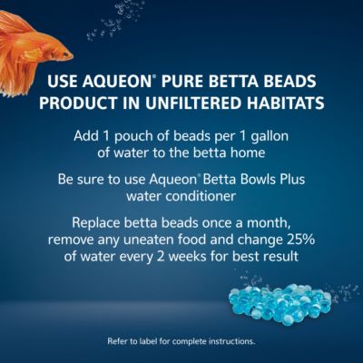 Image showing  Pure Betta Beads, Blue, 12 oz.
