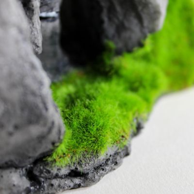 Image showing 5 th Penn-Plax Aqua-Flora Aquarium Living Resin Decoration for Freshwater Fish, Rock Range