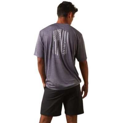Ariat Men's Charger Vertical Flag Short -Sleeve T-Shirt, 10043340