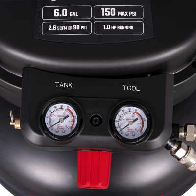 Image showing 7 th JobSmart 1.0 hp, 6 gal. Portable Pancake Air Compressor