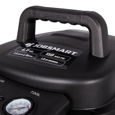 Image showing 8 th JobSmart 1.0 hp, 6 gal. Portable Pancake Air Compressor