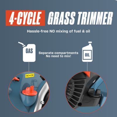 Image showing 10 th Senix 17.7 in. 26.5cc Straight Shaft Gas String Trimmer with 4-Cycle Engine