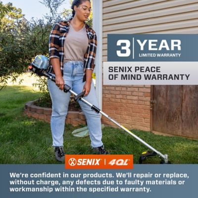 Image showing 12 th Senix 17.7 in. 26.5cc Straight Shaft Gas String Trimmer with 4-Cycle Engine